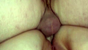 Amateur Couple in Bent Over Anal Sex with Cumshot Leakage