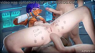 Overwatch Hentai Compilation: Juno Receives Blowjobs and Creampies