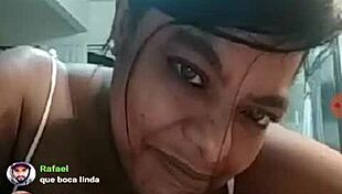 watch this brazilian bbw teasing on webcam.