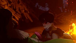 Furry anime hentai oral cum scene in 3d porn