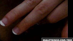 Skinny brunette girlfriend Jazmine moans solo in reality kings scene