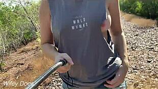 Wife Feels Thrilled Flashing Big Tits In Public Dare