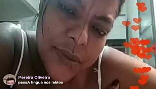 watch this brazilian bbw teasing on webcam.
