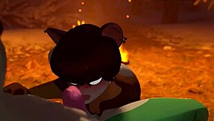 Furry anime hentai oral cum scene in 3d porn