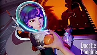 Overwatch Hentai Compilation: Juno Receives Blowjobs and Creampies
