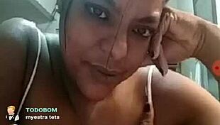 watch this brazilian bbw teasing on webcam.