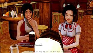 harem hotel game episode 174 in anime style