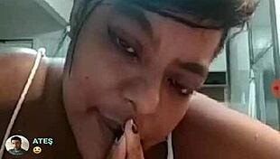 watch this brazilian bbw teasing on webcam.