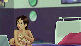 In Summertime Saga 159, the protagonist enjoys big cocks and small tits with amateur girls.