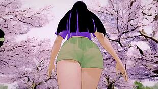 Koikatsu animation features sexy twerking with Nezuko in a hot music video.