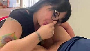 little misscuntcake in glasses takes a facial and ruins her makeup 😈