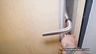 Oil That Latina Booty And Fuck It Properly In Kitchen