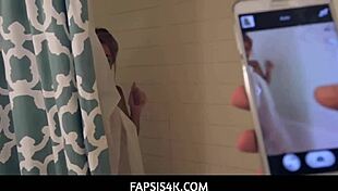 skinny stepsister fucks stepbrother after shower