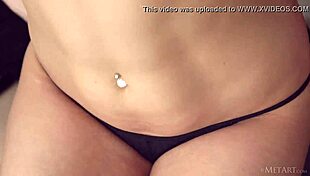 russian teen 18+ alexa day undresses, showing natural big tits in softcore metart scene. feeling young and brunette.