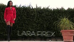 Beautiful Spanish Brunette Lara Firex Shows Off Her Big Tits