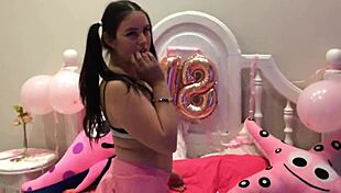 Yo, check this South American bunny savoring a thick veiny cock!