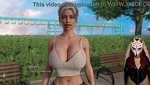 Gamer Girl PLAYS Porn Game, FLASHING Tits In Public