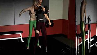 Luv, the gay personal trainer in anime style