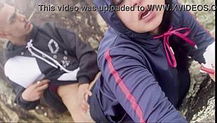 novinha rabuda caught flaunting big ass and tits on the beach with monster cock 😍