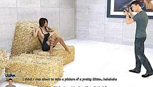 Sexy brunette flashing her big fake boobs for the camera in this homemade scene 😍