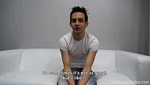 czech gay casting with lukas 7714 sucking and fucking in pov