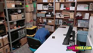 hot thief fucks a security guard in a daring full movie scene