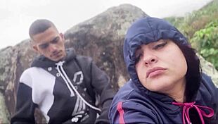 novinha rabuda caught flaunting big ass and tits on the beach with monster cock 😍