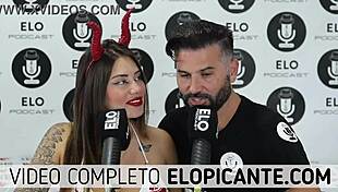 Sara blonde plays with cream and swallows it