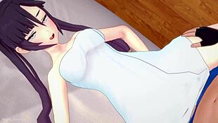 Mona in her private room strips the towel and gets intimate.