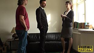 Submissive realtor takes cock ass to mouth