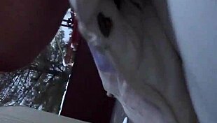 blonde in glasses at airport with monster black cock