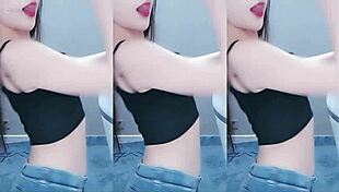 Sexy Chinese Girl Dancing and Shaking Her Horny Pussy