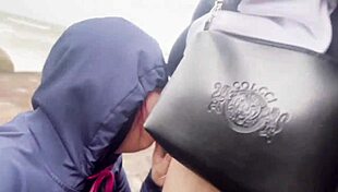 novinha rabuda caught flaunting big ass and tits on the beach with monster cock 😍