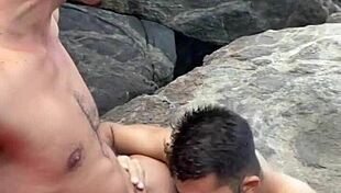 amateurs fucking on apricot rocks at rj beach