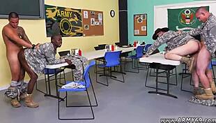Male Soldiers Drill In Glory Holes