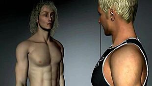 Luv, the gay personal trainer in anime style