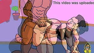 cumming on big black booty doggy style?