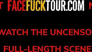 Face Fuck Tour - Blonde Slut Candee Licious Throat Wrecked