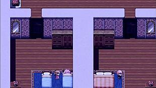 handjob for the old village chief in hentai style