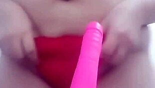 Young sexy milf masturbates with toy from follower, big ass and tits