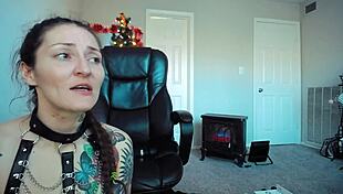 alternative girl masturbating bound in cosplay