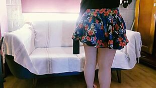 señor degenerado voyeur touches the señorita, asking her to undress in homemade pov