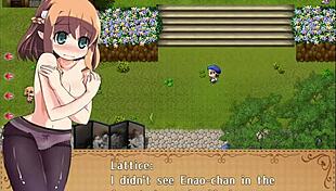 handjob for the old village chief in hentai style