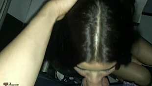 garganta profunda mafer swallows my whole cock as horny stepsister