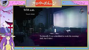 He has intense anal fun with the blonde maid in heels while wife is away