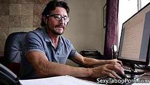 smalltit babe gets facial after spoon fucking, so intense