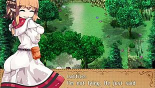 handjob for the old village chief in hentai style