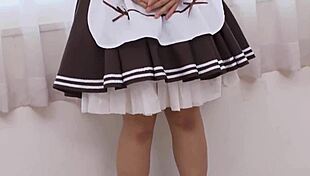 Watch Reika Kudo in cosplay drinking all the semen!