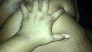 ebony lesbian rides strap in reverse cowgirl position