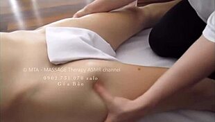 relaxing massage session for women